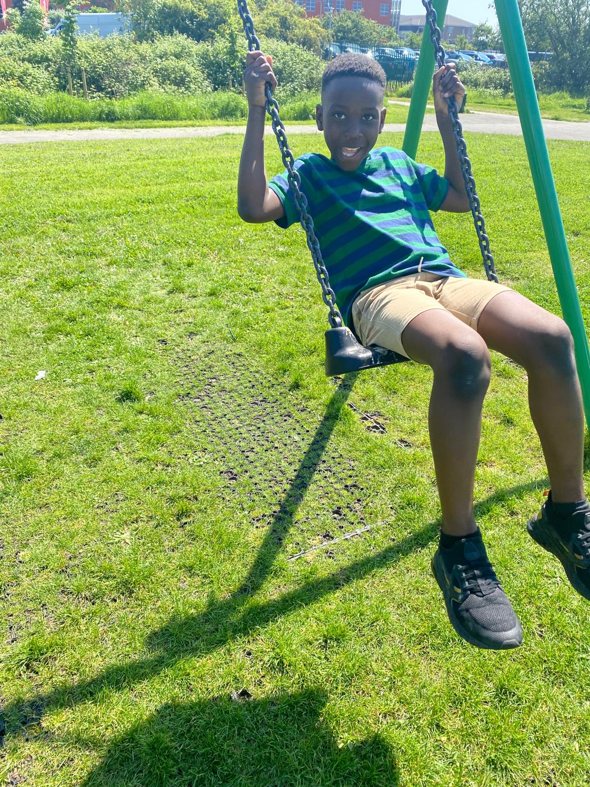 Child on the swings